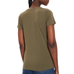 T-Shirt Kaki Femme Pepe jeansNew Virginia