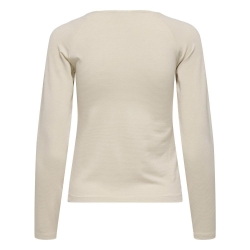 T-Shirt Manches Longues Beige Femme JDY Kaiser