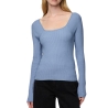 T-Shirt Manches Longues Bleu Femme Pieces Kalu