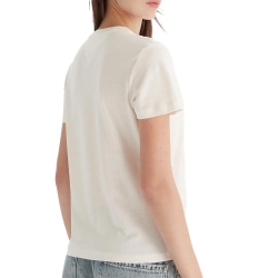 T-Shirt Blanc Femme Tommy Hilfiger Linears
