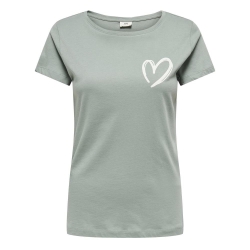 T-shirt Vert Femme JDY Smoke