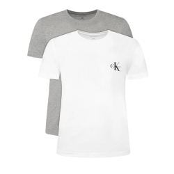 Lot de 2 T-Shirt Gris/Blanc Femme Calvin Klein Jeans Monologo
