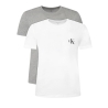 Lot de 2 T-Shirt Gris/Blanc Femme Calvin Klein Jeans Monologo