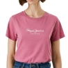 T-Shirt Rouge Femme Pepe jeansNew Virginia
