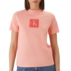 T-Shirt Rose Femme Calvin Klein Jeans Monog