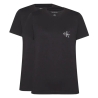 Lot de 2 T-Shirt Noir Femme Calvin Klein Jeans Mono logo
