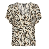 T-Shirt Blanc/Noir Femme Vero Moda Easy Joy