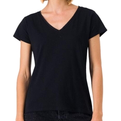 T-shirt Noir Femme Teddy Smith Mia