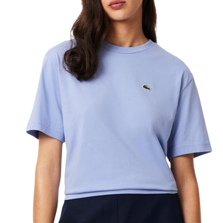 T-shirt Bleu Clair Femme Lacoste TF7215