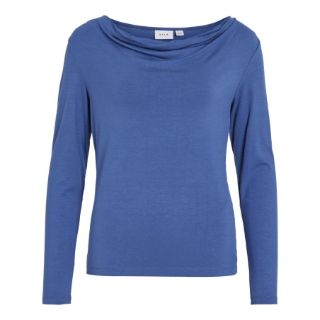 T-Shirt Bleu Femme Vila Elmine