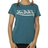 T-shirt Turquoise Femme Von Dutch Slub