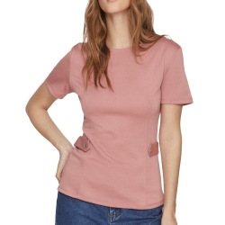 T-shirt Rose Femme Vila Lillie