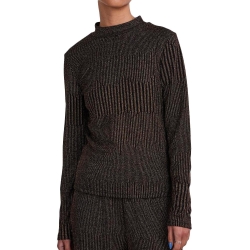 T-Shirt Doré/Noir Femme PIECES Mary