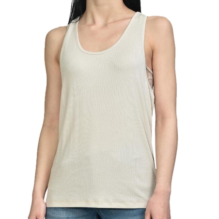 Débardeur Beige Femme JJXX Fleur