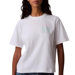 T-Shirt Blanc Femme Calvin Klein Jeans Boxy Fit