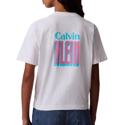 T-Shirt Blanc Femme Calvin Klein Jeans Boxy Fit