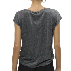 T-Shirt Gris Foncé Femme Vero Moda Sarah