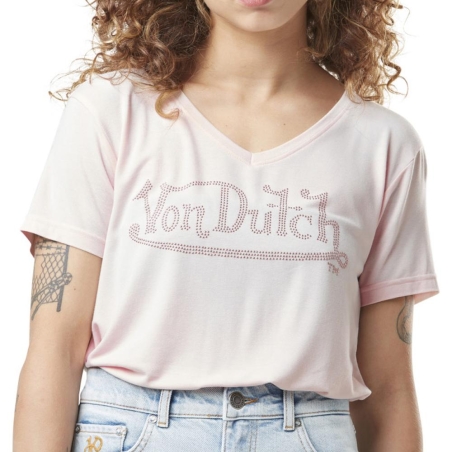 T-shirt Rose Femme Von Dutch Roan