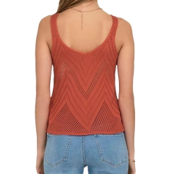 Top Crochet Terracotta Femme Jdy 15226348