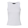Débardeur Blanc Femme Pieces Tubana