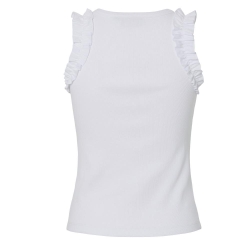 Débardeur Blanc Femme Pieces Tubana