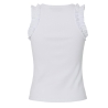 Débardeur Blanc Femme Pieces Tubana