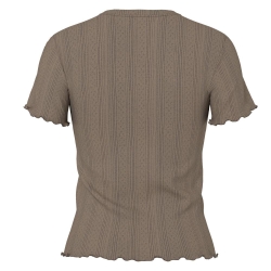T-Shirt Gris Femme Pieces Marie