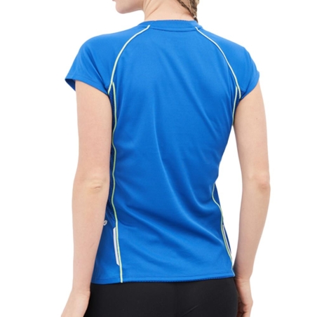 T-Shirt Bleu Femme Mizuno Wos