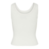 Débardeur Ecru Femme Pieces Prista