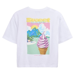 T-shirt Blanc Femme Teddy Smith Icy