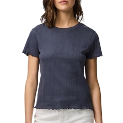 T-Shirt Marine Femme Pieces Marie