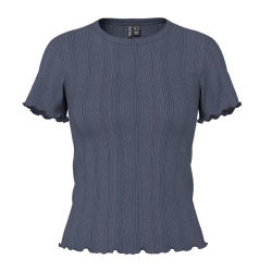 T-Shirt Marine Femme Pieces Marie