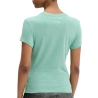 T-Shirt Slim Vert Femme Tommy Hilfiger Logo