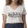 T-shirt Rose Femme Von Dutch Slub