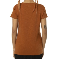 T-shirt Orange Femme Von Dutch Slub