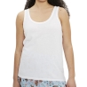 Débardeur Blanc Femme Only Wrongly Tank