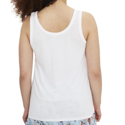Débardeur Blanc Femme Only Wrongly Tank