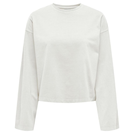 T-Shirt Manches Longues Blanc Femme JDY Washed