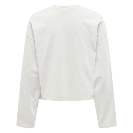 T-Shirt Manches Longues Blanc Femme JDY Washed