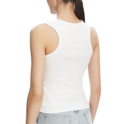 Débardeur Blanc Femme Calvin Klein Jeans A Woven Label