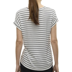 T-Shirt Rayure Blanc Femme Vero Moda Brianna 10291353