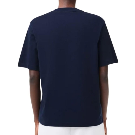 T-shirt Marine Femme Lacoste Relaxed Fit