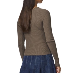 T-Shirt Manches Longues Vert Femme Pieces Kalu
