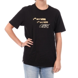 T-Shirt Noir Femme Vans Stamp
