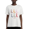 T-Shirt Blanc Femme Teddy Smith Leya