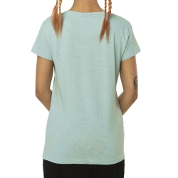 T-shirt Turquoise Femme Von Dutch Slub SA