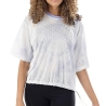 T-shirt Blanc/Mauve Femme Nike Icon Clash