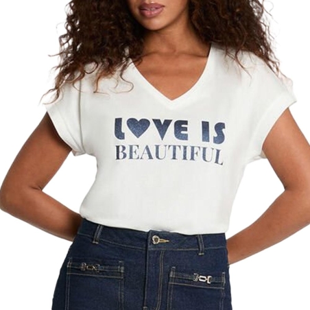 T-Shirt Blanc Femme Morgan DBEAU