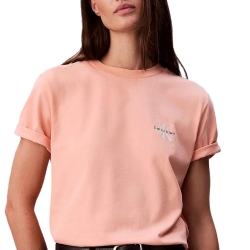 Lot de 2 T-Shirt Rose/Blanc Femme Calvin Klein Jeans Monologo