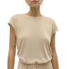 T-Shirt Beige Femme Vero Moda Sarah